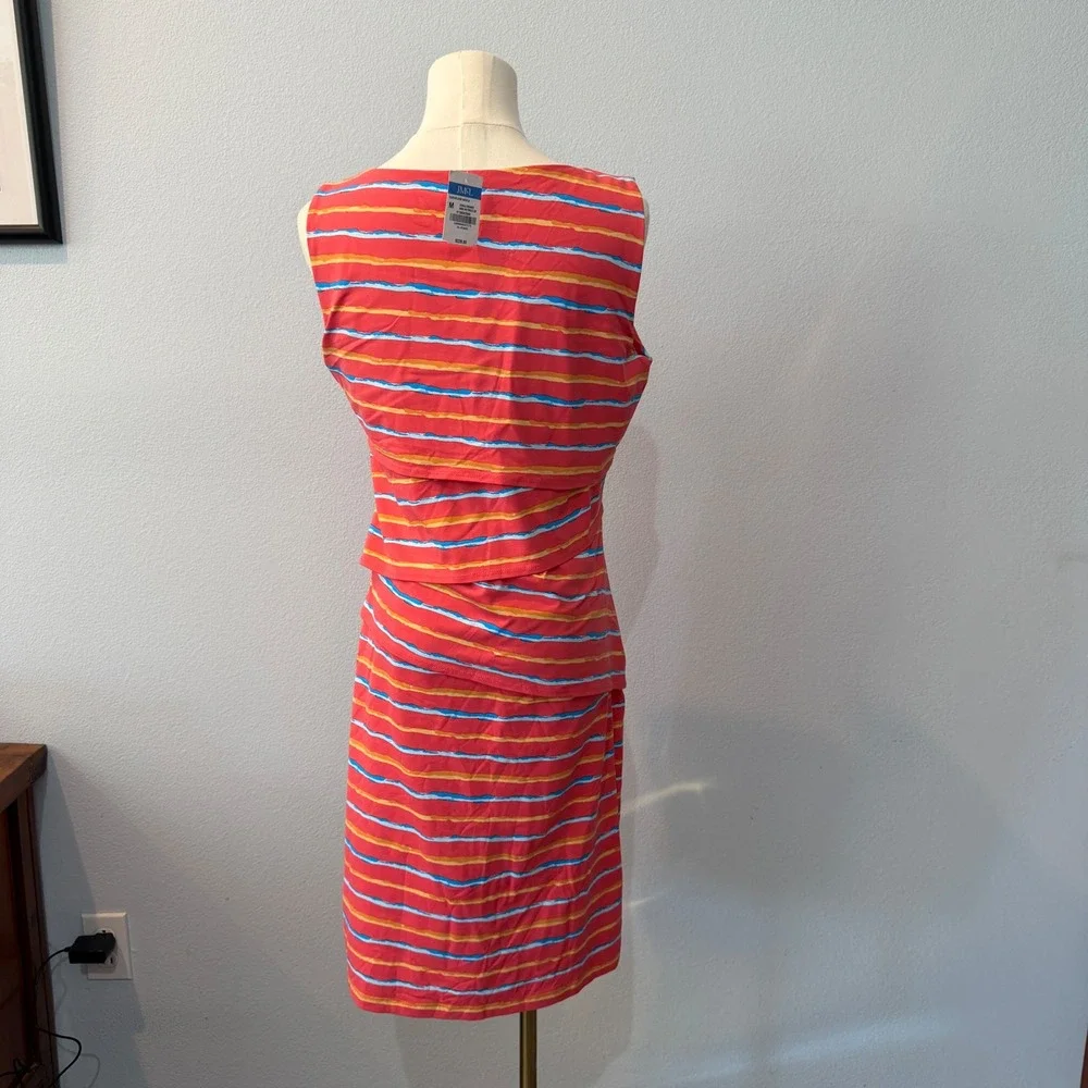 NEW J McLaughlin Nicola Catalina Cloth Tiered Mini Dress Coastal Resort Medium